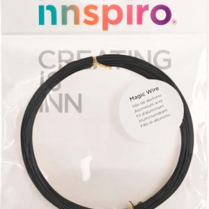 HILO ALAMBRE DE ALUMINIO MAGICO COLOR NEGRO DE 10M. X Ø 1MM. DE INNSPIRO 2801