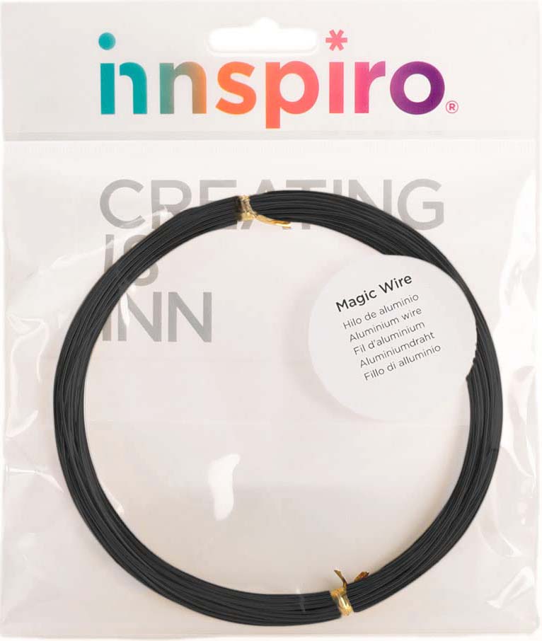 HILO ALAMBRE DE ALUMINIO MAGICO COLOR NEGRO DE 10M. X Ø 1MM. DE INNSPIRO 2801 - Imagen 2