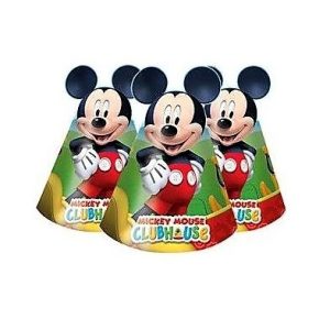 PACK DE SOMBREROS DE CARTON DE 6 UNIDADES DE DISNEY.