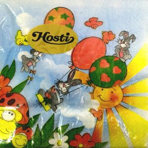 SERVILLETAS DE PAPEL DE 33X33CM. DE RABBIT CON 20 UNIDADES EL PAQUETE