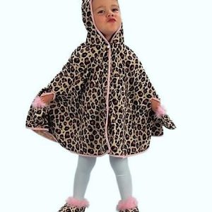 DISFRAZ DE TRAJE DE LEOPARDO CON CAPA TALLA DE 3-4 AÑOS