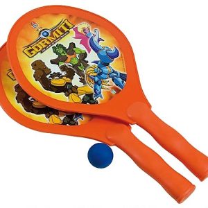 PALAS DE PLAYA DE PLASTICO CON PELOTA CON MOTICOS DE GORMITI 5828