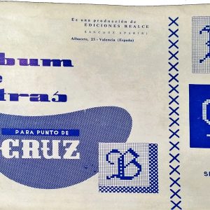 ALBUM DE LETRAS PARA PUNTO DE CRUZ. SERIE E. Nº 7. EDICIONES REALCE.
