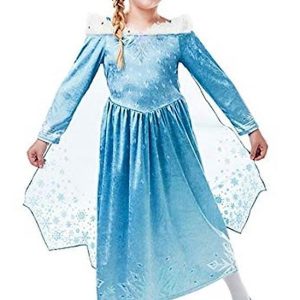 DISFRAZ DE TRAJE FROZEN DE ELSA PARA 7 A 8 AÑOS