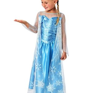 DISFRAZ DE TRAJE FROZEN DE ELSA PARA 7 A 8 AÑOS