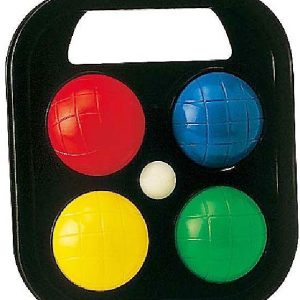JUEGO DE PETANCA CON CUATRO BOLAS DE COLORES DE PLASTICO 7102 ANDRON.