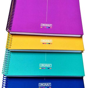 BLOC DE A4 CON CUADRO DE 5MM MICROPERFORADO DE 80 HOJAS DE 90 GRAMOS.