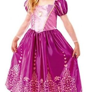 DISFRAZ DE TRAJE DE RAPUNZEL TALLA DE 5 A 6 AÑOS.