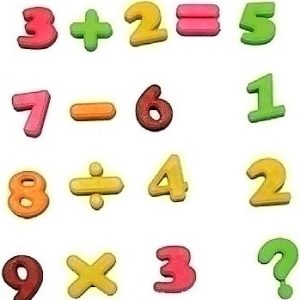 NUMEROS Y SIGNOS CON IMAN SURTIDOS DE COLORES M02