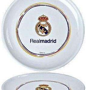 PLATO DE PLASTICO LLANO DE 21CM DEL REAL MADRID 15127.