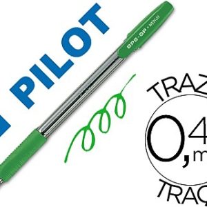 BOLIGRAFO PILOT BPS GP VERDE GOMA DEDOS