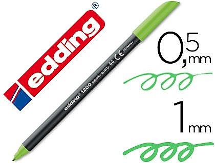 ROTULADOR EDDING 1200 VERDE NEON 64 - Imagen 2