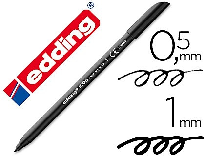 ROTULADOR EDDING 1200 NEGRO 1 - Imagen 3