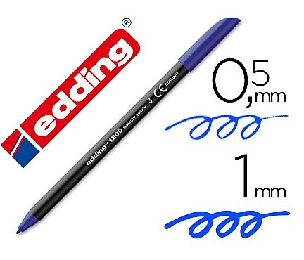 ROTULADOR EDDING 1200 AZUL OSCURO 3 - Imagen 3