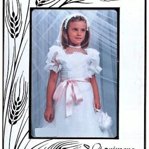 PORTAFOTO DE 1ª COMUNION MEDIDAS 9X13 CON FILO ANCHO