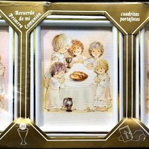 PORTAFOTOS DE 1ª COMUNION CON 3 UNIDADES