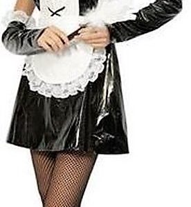 DISFRAZ DE TRAJE DE CAMARERA SIRVIENTA CON BRILLO T4