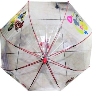 PARAGUAS INFANTIL SUPER NENAS TRANSPARENTE 6023