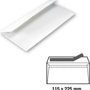 SOBRE AMERICANO SIN VENTANA COLOR BLANCO. PARA USO GENERAL. MEDIDAS 115X225CM.