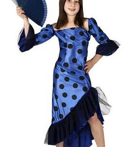 DISFRAZ DE TRAJE DE FLAMENCA. TALLA DE 3 A 4 AÑOS.