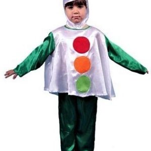 DISFRAZ DE TRAJE DE SEMAFORO. TALLA DE 3 A 4 AÑOS.