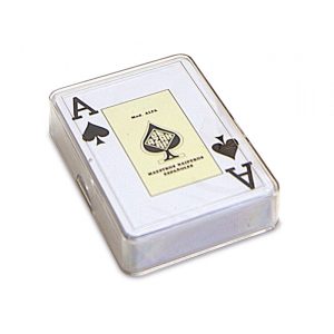 BARAJA DE CARTAS DE POKER DE 55 CON CAJA DE PLASTICO