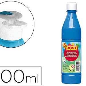 TEMPERA LIQUIDA DE 500CC. COLOR AZUL CYAN. 506 JOVI