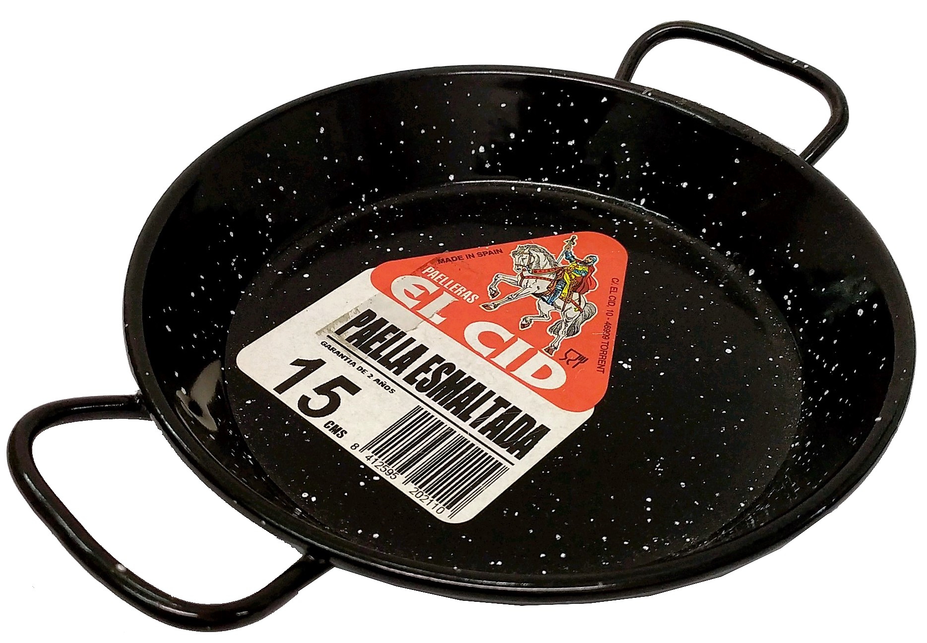 PAELLERA DE PORCELANA ESMALTADA DE 15CM. EL CID