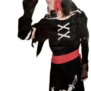 DISFRAZ DE TRAJE DE PIRATA NIÑA. TALLA 3 DE 11 A 14 AÑOS.