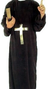 DISFRAZ DE TRAJE DE CURA. TALLA 3 DE 11 A 14 AÑOS.