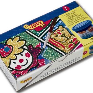 TEMPERA ESCOLAR JOVI CAJA DE 7 UNIDADES JUEGO