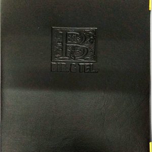 LIBRETA CON INDICE ABECEDARIO 16º NEGRO CON FILO DORADO