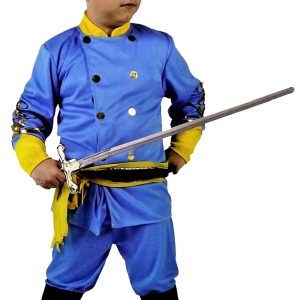 DISFRAZ DE TRAJE DE SOLDADO CONFEDERADO. TALLA DE 5 A 6 AÑOS. 96440 ATOSA.