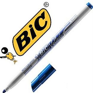 ROTULADOR BIC VELLEDA PARA PIZARRA COLOR AZUL SUPER FINO