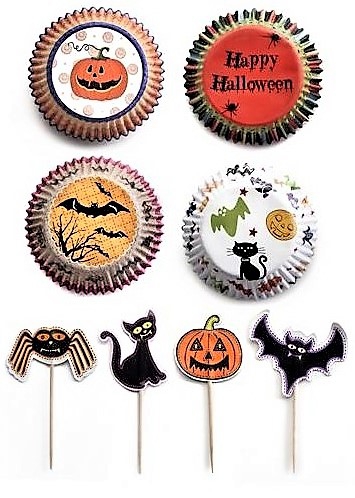 MOLDE DE MAGDALENAS PARA HALLOWEEN 96 UNIDADES MAS 24 BANDERITAS. 737000 IBILI. - Imagen 4