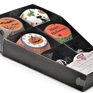 MOLDE DE MAGDALENAS PARA HALLOWEEN 96 UNIDADES MAS 24 BANDERITAS. 737000 IBILI.