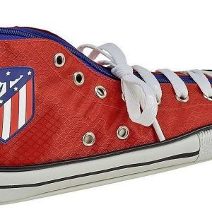 PORTATODO DE 1 CREMALLERA DEL ATLETICO DE MADRID CON FORMA DE BOTA. 811845500 SAFTA.