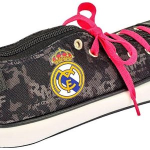 PORTATODO DE 1 CREMALLERA DEL REAL MADRID CON FORMA DE BOTA. 811924830 SAFTA. PRODUCTO ORIGINAL