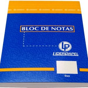 BLOC DE NOTAS DE 16º. CON 80 HOJAS. LISO Y PERFORADO.