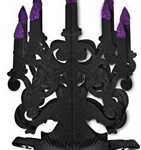 CANDELABRO PARA HALLOWEEN DE CARTON CON PURPURINA. 39963 ATOSA.