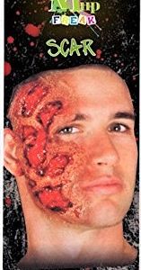 CICATRIZ CON EFECTO QUEMADO PARA HALLOWEEN. TAMAÑO 24X10CM. 40214 ATOSA.