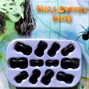 UÑAS NEGRAS CAJA DE 12 UNIDADES PARA HALLOWEEN. 39703 ATOSA.