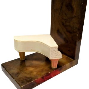 SUJETALIBROS DE 1 UNIDAD DE PIANO Y ESCUADRA DE ALABASTRO