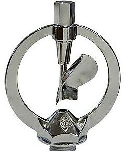 ASPERSOR METALICO DE FORMA CIRCULAR CON HELICE Y CROMADO. VXR59.