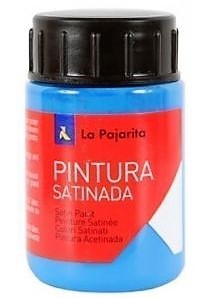 PINTURA BASE DE LATEX COLOR AZUL INTENSO. BOTE DE 35ML LA PAJARITA. - Imagen 3