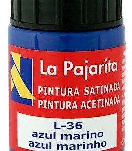 PINTURA BASE DE LATEX COLOR AZUL MARINO. BOTE DE 35ML LA PAJARITA.