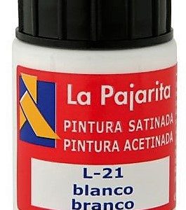 PINTURA BASE DE LATEX COLOR BLANCO. BOTE DE 35ML LA PAJARITA.