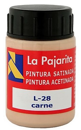 PINTURA BASE DE LATEX COLOR CARNE. BOTE DE 35ML LA PAJARITA. - Imagen 3