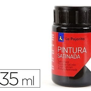 PINTURA BASE DE LATEX COLOR NEGRO. BOTE DE 35ML LA PAJARITA.