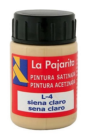 PINTURA BASE DE LATEX COLOR SIENA CLARO. BOTE DE 35ML LA PAJARITA.